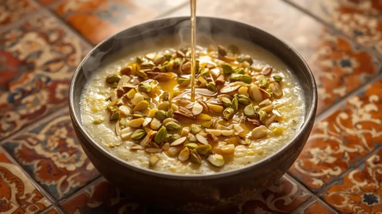 steaming-talbina-bowl-with-nuts-and-honey-in-warm-pakistani-kitchen