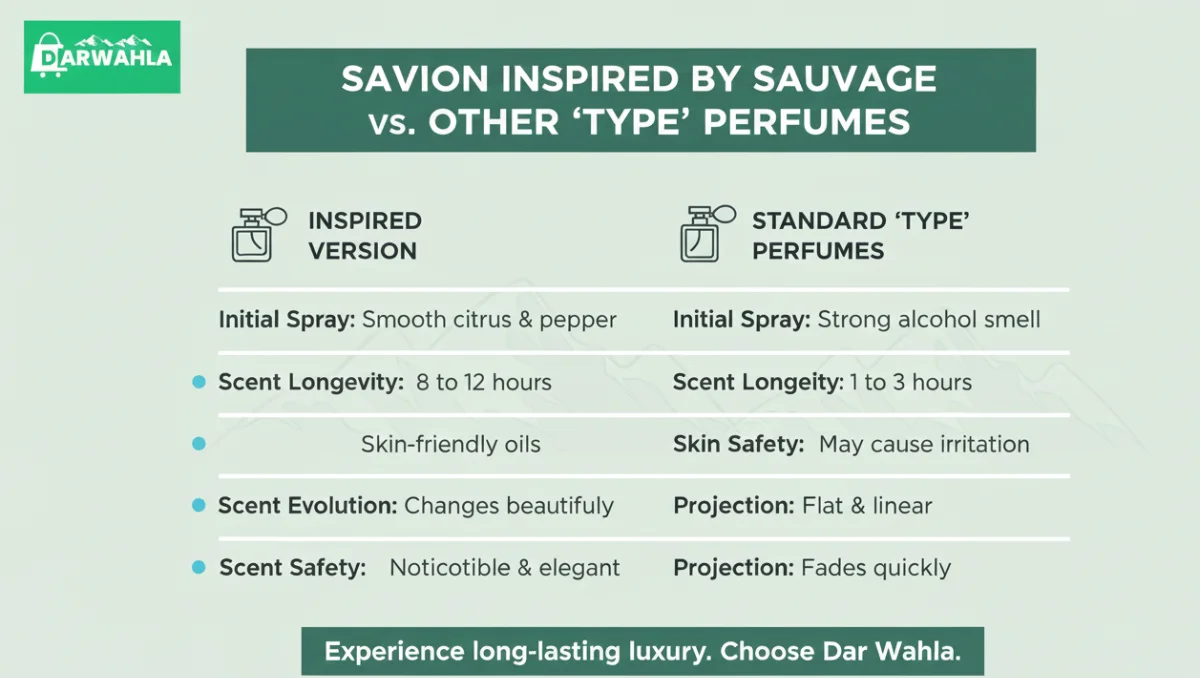 clean-infographic-showing-difference-between-savion-and-other-sauvage-type-perfumes-with-professional-branding