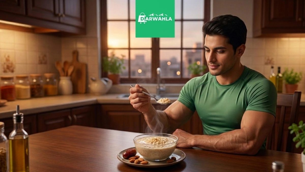 Fit man eats bowl, after knowing can we eat talbina at night