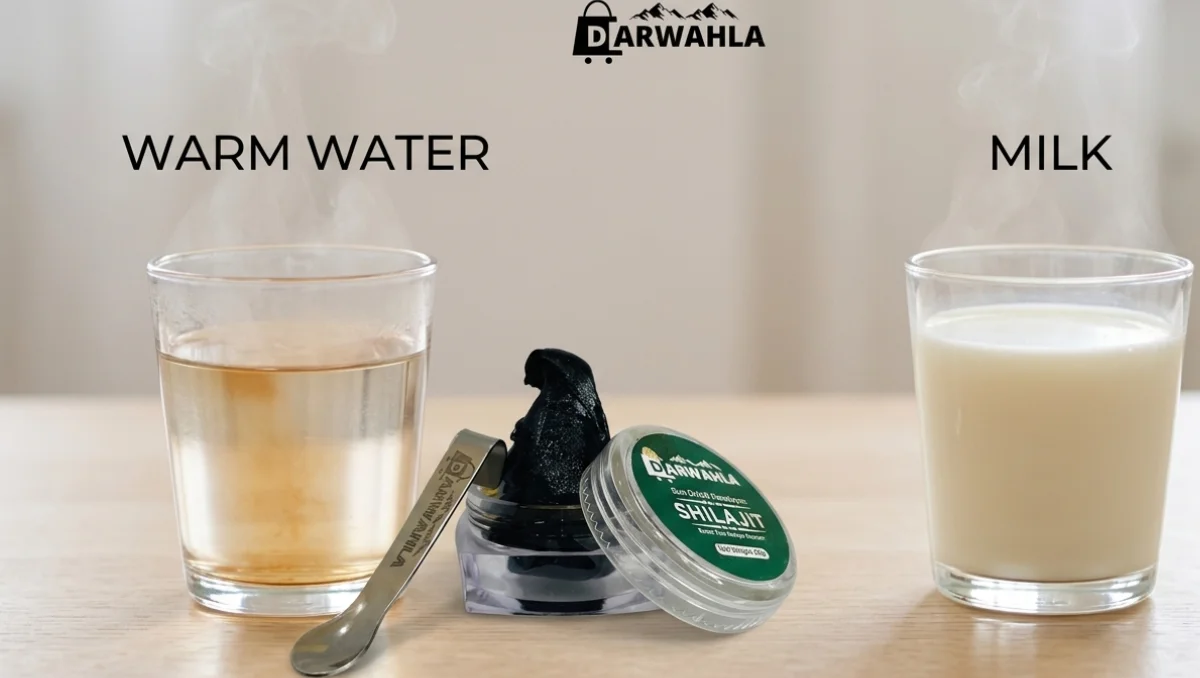 Shilajit with warm water vs milk
